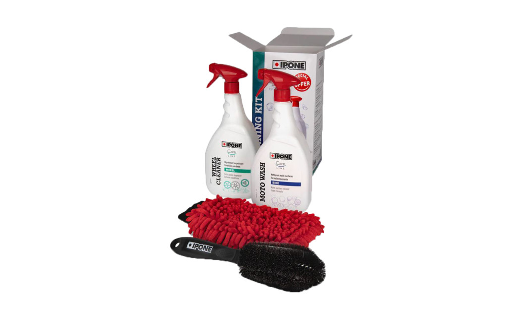 IPONE ΣΕΤ ΠΕΡΙΠΟΙΗΣΗΣ ΜΟΤΟΣΥΚΛΕΤΑΣ CLEANING KIT 4 ΤΕΜ.