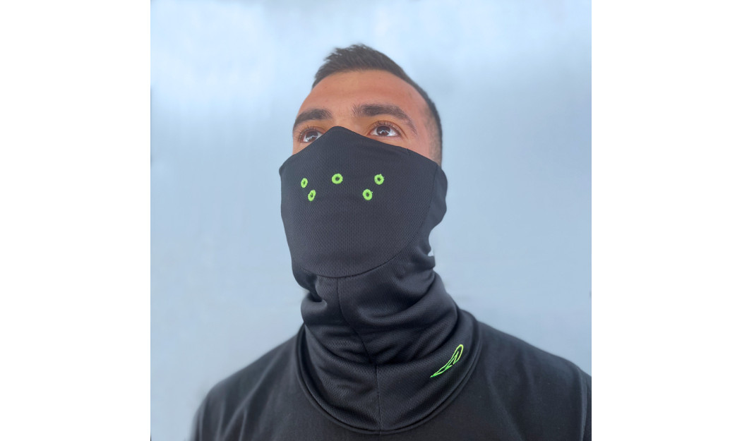 AGVPRO NECK-60 POLAR NECK WARMER ΙΣΟΘΕΡΜΙΚΟ ΛΑΙΜΟΥ GREEN BLACK