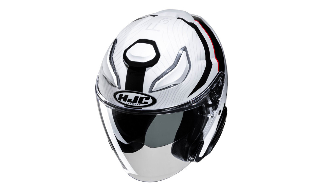 HJC F31 NABY MC1 ΚΡΑΝΟΣ JET WHITE BLACK