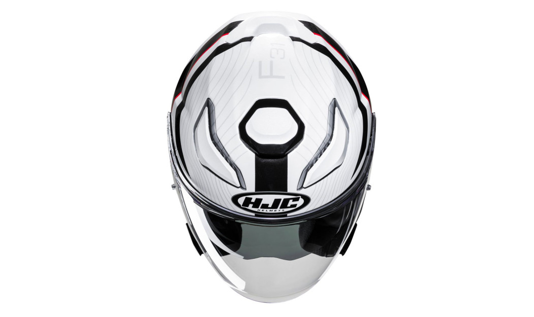 HJC F31 NABY MC1 ΚΡΑΝΟΣ JET WHITE BLACK