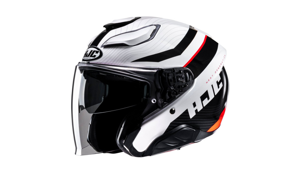 HJC F31 NABY MC1 ΚΡΑΝΟΣ JET WHITE BLACK