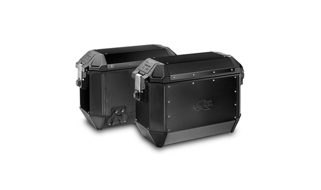 KAPPA K-MISSION ΠΛΑΪΝΕΣ ΒΑΛΙΤΣΕΣ ΜΗΧΑΝΗΣ 2 PACK ΜΑΥΡΕΣ ΑΛΟΥΜΙΝΙΟΥ 36L 