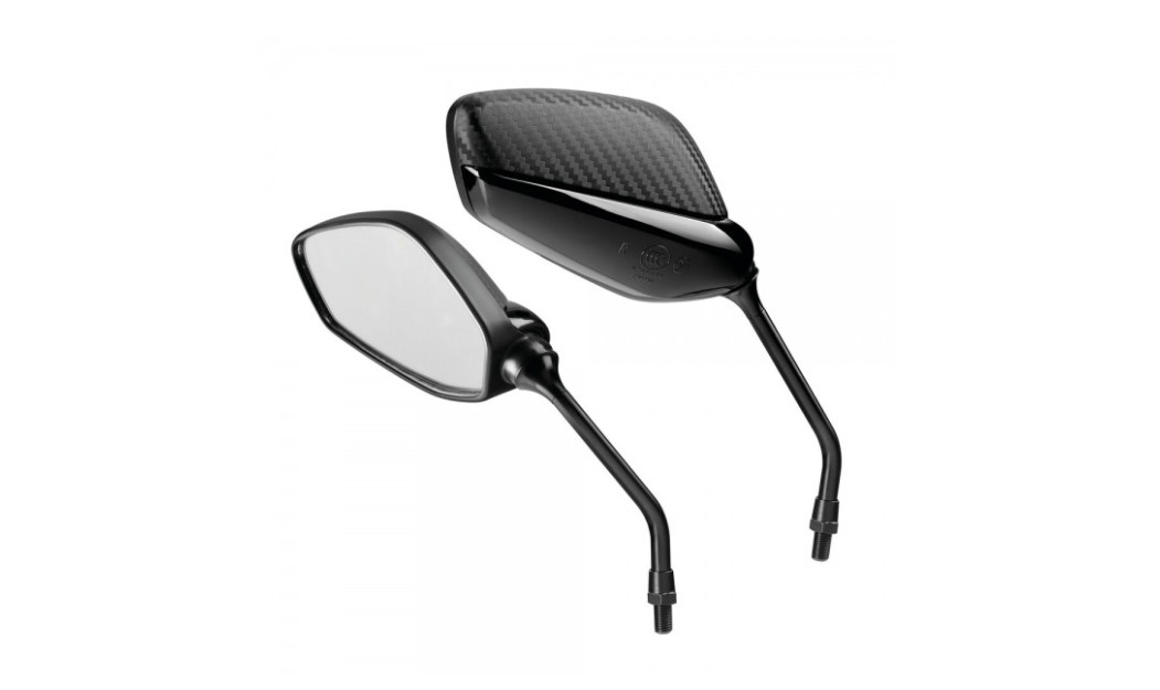 LAMPA SPLINTER ΚΑΘΡΕΠΤΕΣ MOTO M10x1,25 - 2 ΤΕΜ. ΜΑΥΡΟ/ CARBON ΧΡΩΜΑ