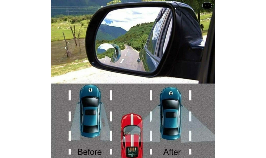 CARSUN BLIND SPOT ΚΑΘΡΕΠΤΗΣ ΤΥΦΛΗΣ ΓΩΝΙΑΣ ΚΥΚΛΙΚΟΣ 50MM 2ΤΕΜ.