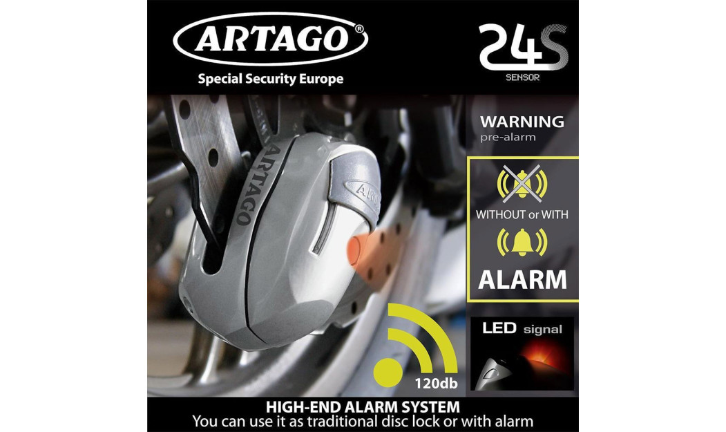 ARTAGO ΚΛΕΙΔΑΡΙΑ ΔΙΣΚΟΦΡΕΝΟΥ ΜΕ ΣΥΝΑΓΕΡΜΟ 24S.6M SILVER PRO9151