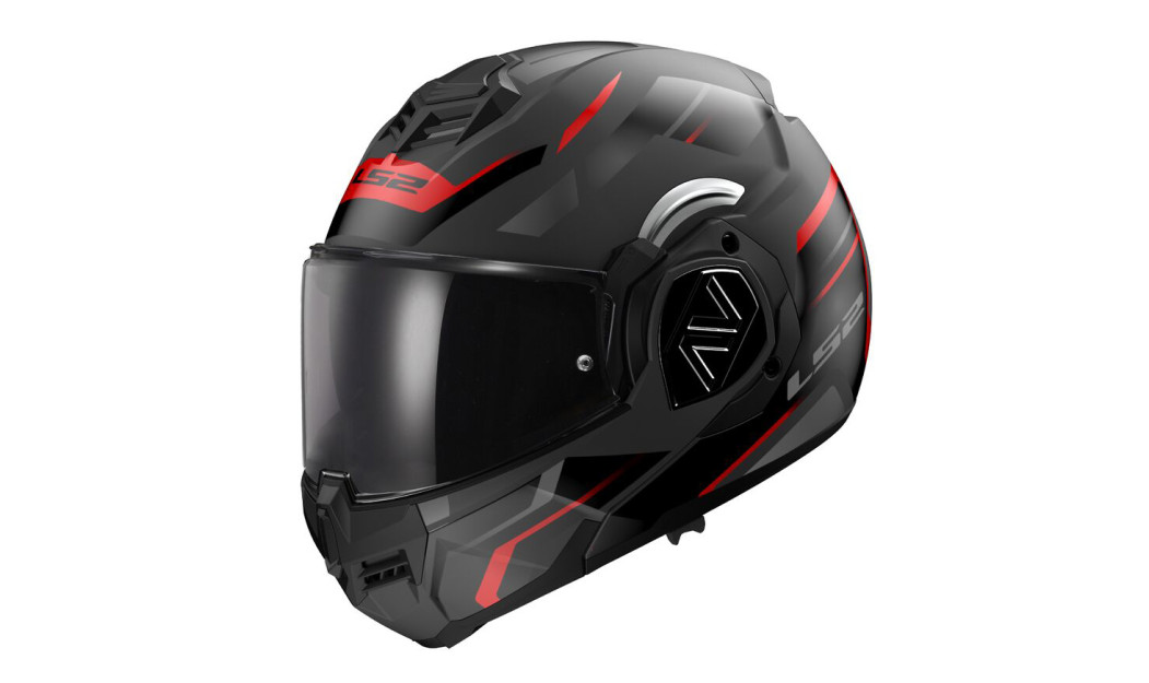 LS2 FF906 ADVANT KUKA MODULAR ΚΡΑΝΟΣ MATT BLACK RED