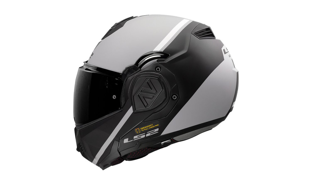 LS2 FF906 ADVANT SWIPE MODULAR ΚΡΑΝΟΣ MATT BLACK SILVER