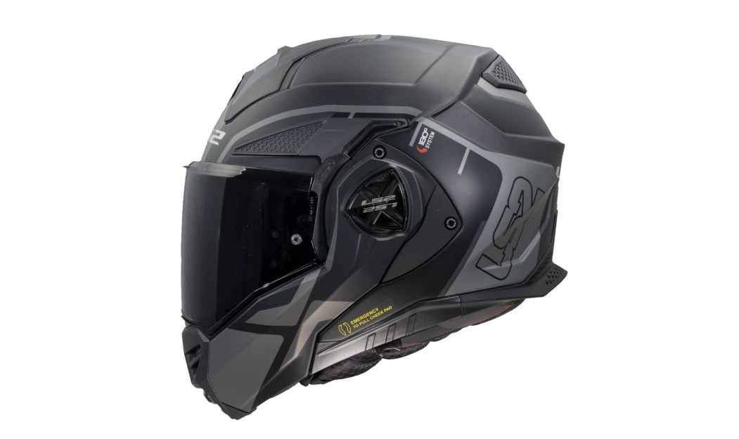 LS2 FF901 ADVANT X METRYK ΚΡΑΝΟΣ FLIP UP MATT TITANIUM 