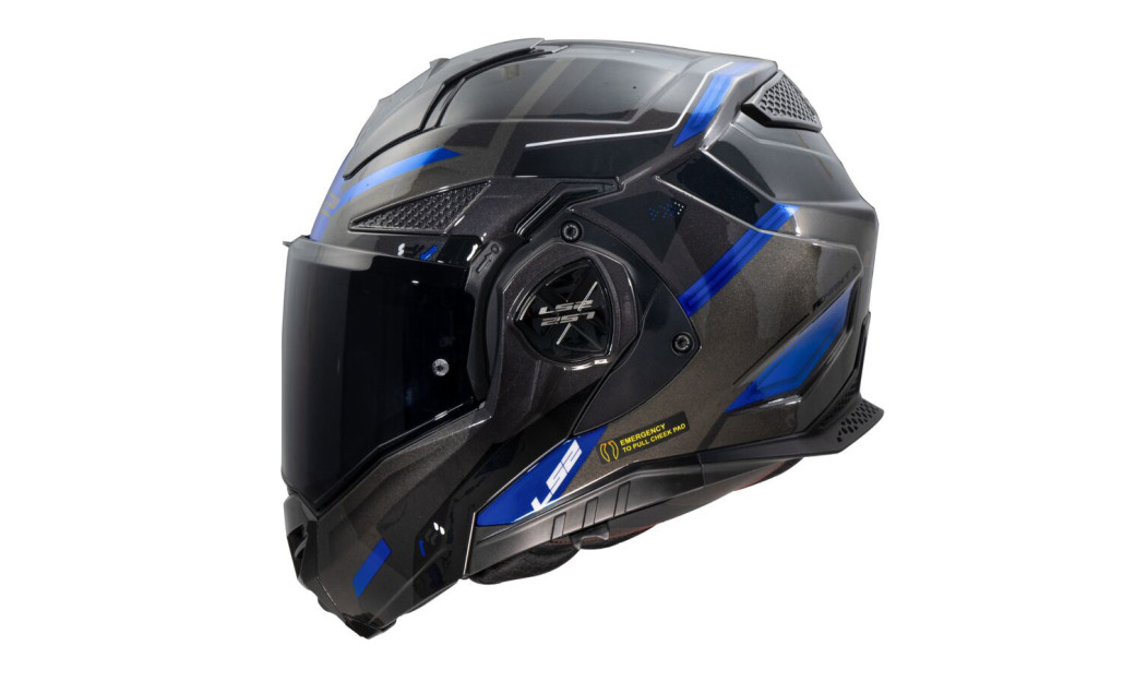 LS2 FF901 ADVANT X SPECTRUM ΚΡΑΝΟΣ FLIP UP BLACK BLUE