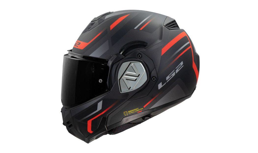 LS2 FF906 ADVANT KUKA MODULAR ΚΡΑΝΟΣ MATT BLACK RED