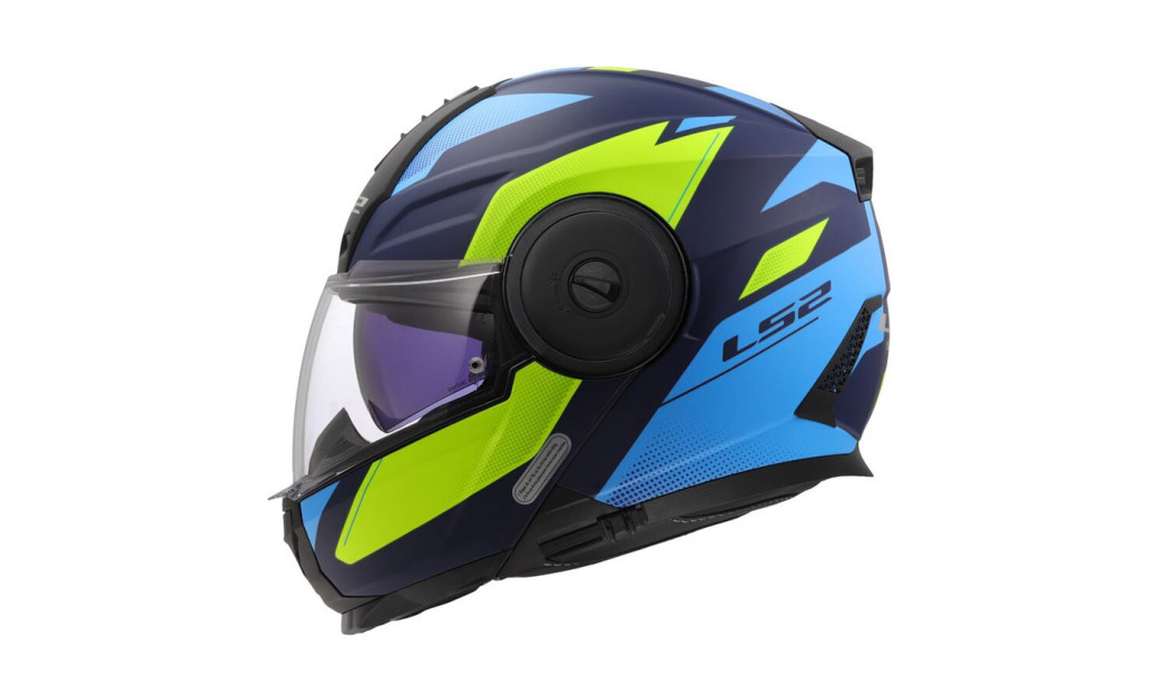 LS2 SCOPE II FF902 DURIA ΚΡΑΝΟΣ FLIP UP MATT BLUE FLUO