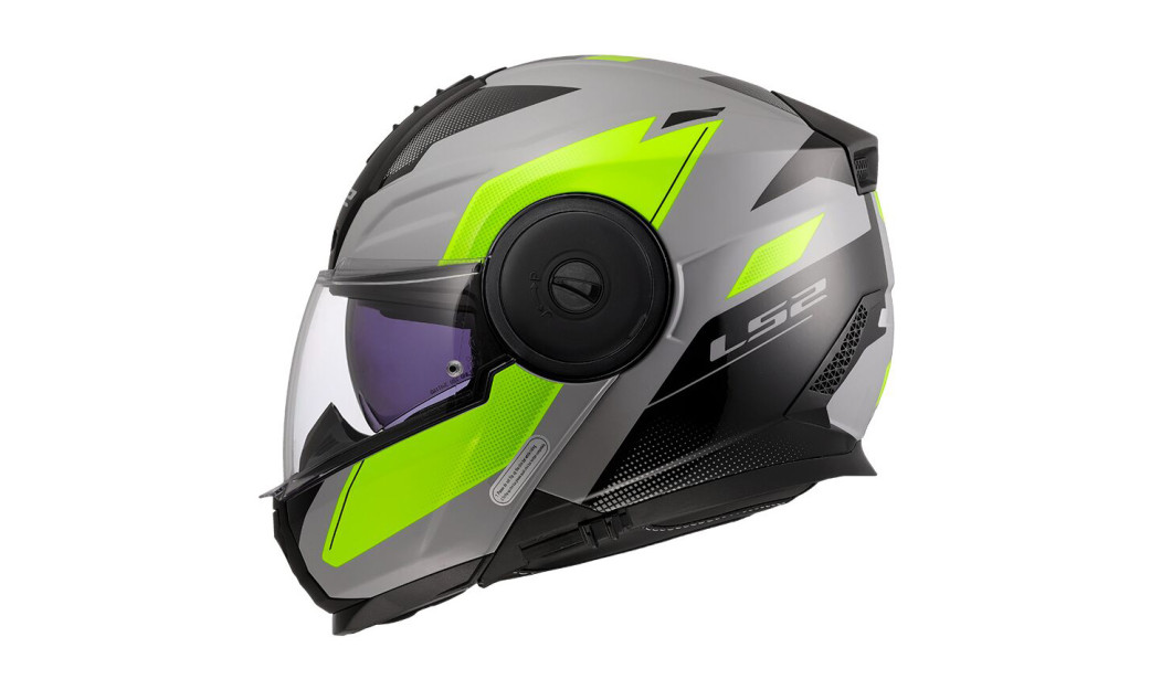 LS2 SCOPE II FF902 DURIA ΚΡΑΝΟΣ FLIP UP FLUO NARDO GREY