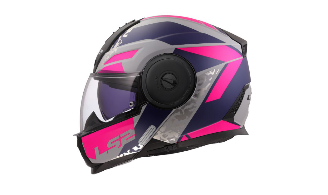 LS2 SCOPE II FF902 OXYD ΚΡΑΝΟΣ FLIP UP MATT PINK PURPLE