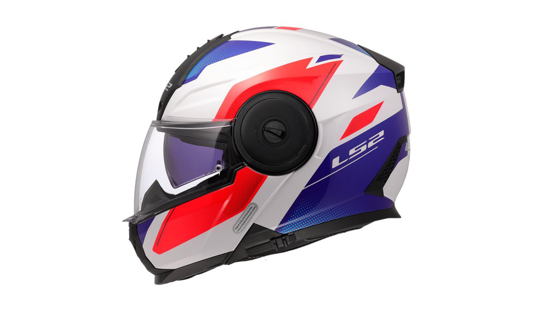 LS2 SCOPE II FF902 DURIA ΚΡΑΝΟΣ FLIP UP WHITE RED BLUE