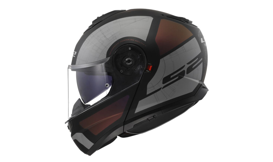 LS2 FF908 STROBE II ORION ΚΡΑΝΟΣ ΜΗΧΑΝΗΣ FLIP UP MATT BLACK BROWN