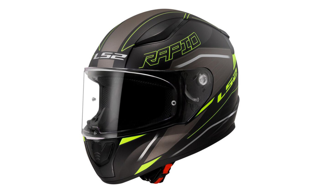 LS2 RAPID II FF353 ROKU ΚΡΑΝΟΣ FULL FACE MATT TITANIUM FLUO