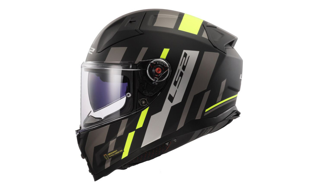 LS2 VECTOR II FF811 TRON ΚΡΑΝΟΣ FULL FACE MATT BLACK FLUO