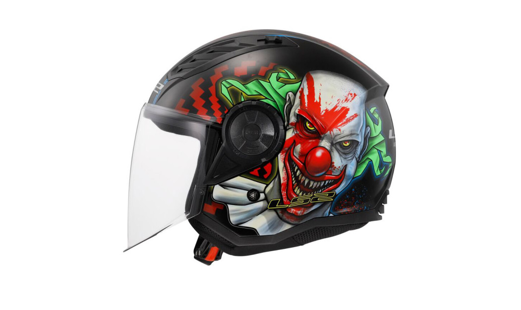 LS2 AIRFLOW II OF616 HAPPY DREAMS ΚΡΑΝΟΣ JET BLACK RED 