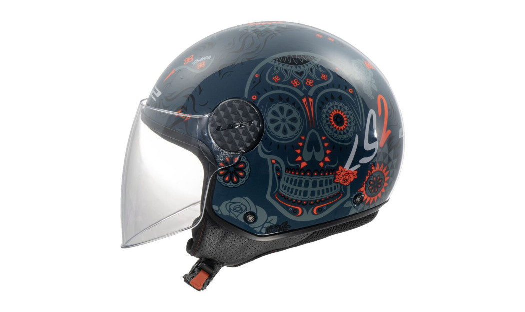 LS2 SPHERE LUX II OF558 MAXCA ΚΡΑΝΟΣ JET GREY RED