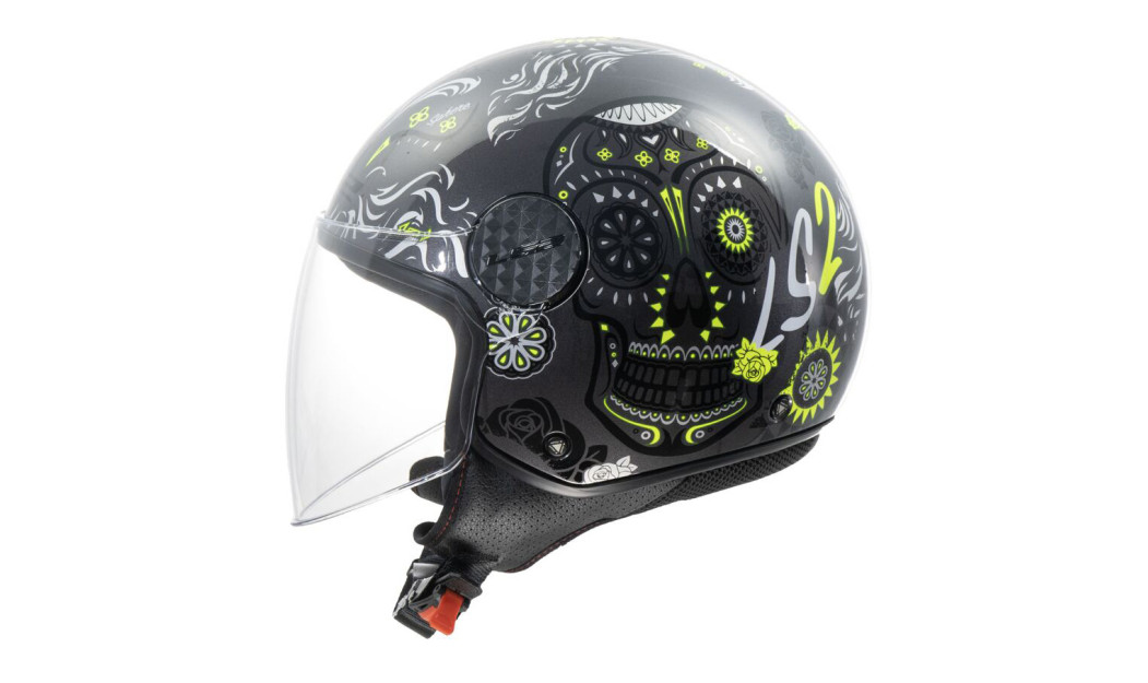 LS2 SPHERE LUX II OF558 MAXCA ΚΡΑΝΟΣ JET BLACK FLUO