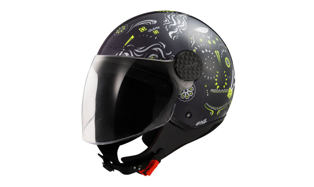 LS2 SPHERE LUX II OF558 MAXCA ΚΡΑΝΟΣ JET BLACK FLUO