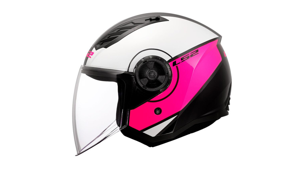 LS2 AIRFLOW II OF616 COVER ΚΡΑΝΟΣ JET PINK WHITE