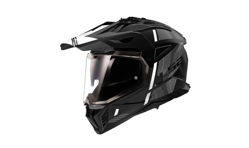 LS2 PIONEER II MX702 HILL ΚΡΑΝΟΣ ADVENTURE MATT BLACK GREY