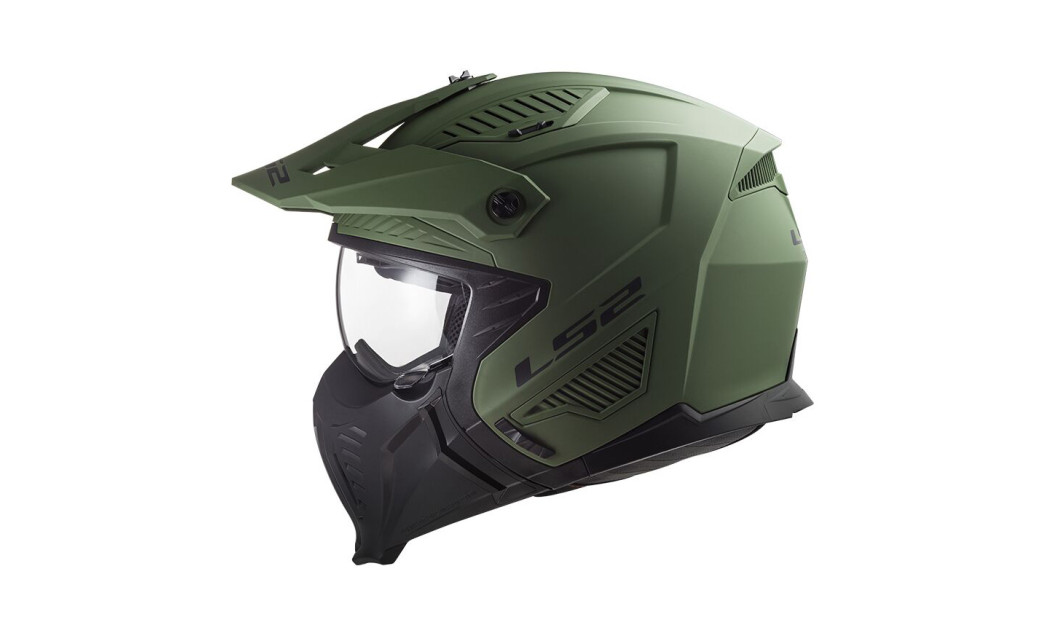 LS2 DRIFTER OF606 ΚΡΑΝΟΣ JET ΜΕ ΜΑΣΚΑ MATT MILITARY GREEN