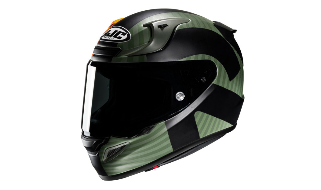 HJC RPHA 12 OTTIN MC47SF RACING ΚΡΑΝΟΣ FULL FACE BLACK KHAKI ORANGE