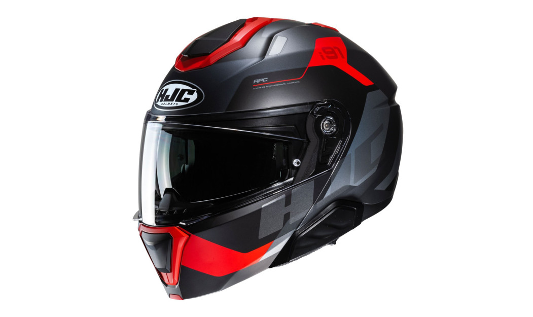 ΚΡΑΝΟΣ FLIP UP HJC i91 CARST MC1SF BLACK RED