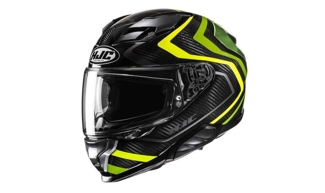 HJC F71 CARBON NEVIO MC3H ΚΡΑΝΟΣ FULL FACE BLACK FLUO