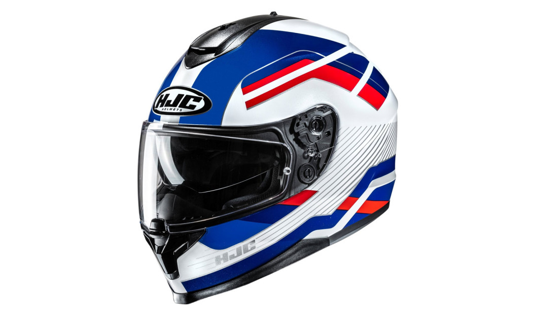 HJC C70N BELIS MC21 ΚΡΑΝΟΣ FULL FACE WHITE RED BLUE