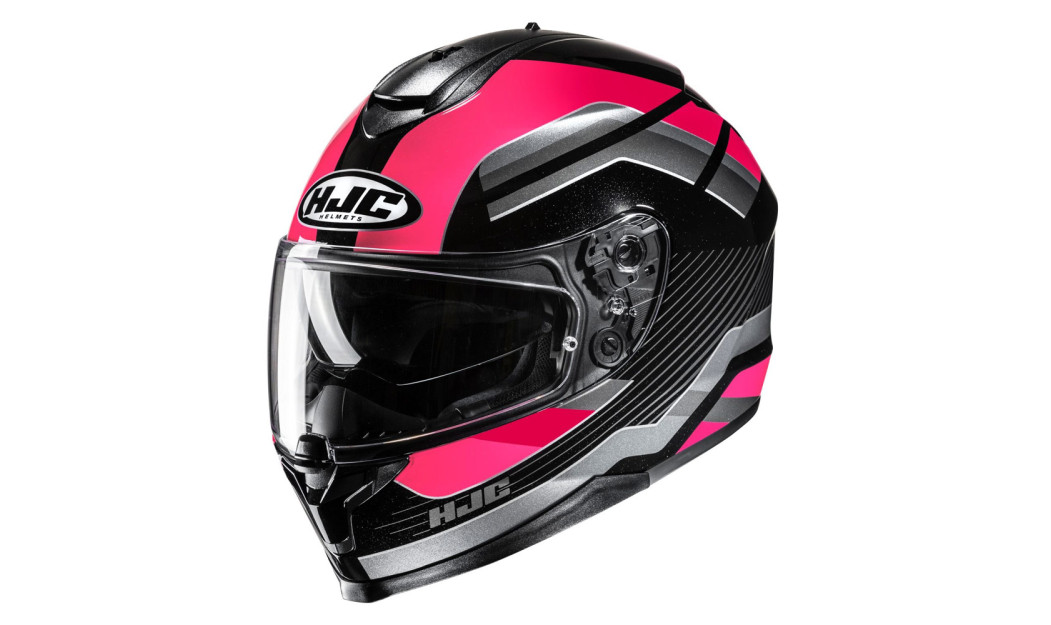 HJC C70N BELIS MC8 ΚΡΑΝΟΣ ΜΗΧΑΝΗΣ FULL FACE PINK BLACK