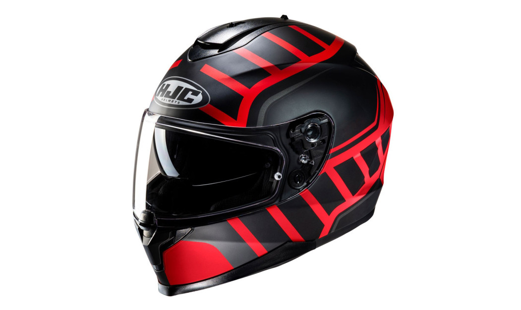 HJC C70N HOLT MC1SF ΚΡΑΝΟΣ ΜΗΧΑΝΗΣ FULL FACE BLACK RED