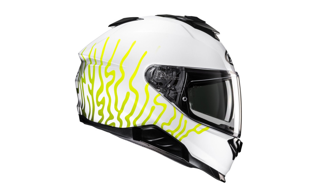 HJC i71 CELOS MC3H ΚΡΑΝΟΣ FULL FACE WHITE FLUO