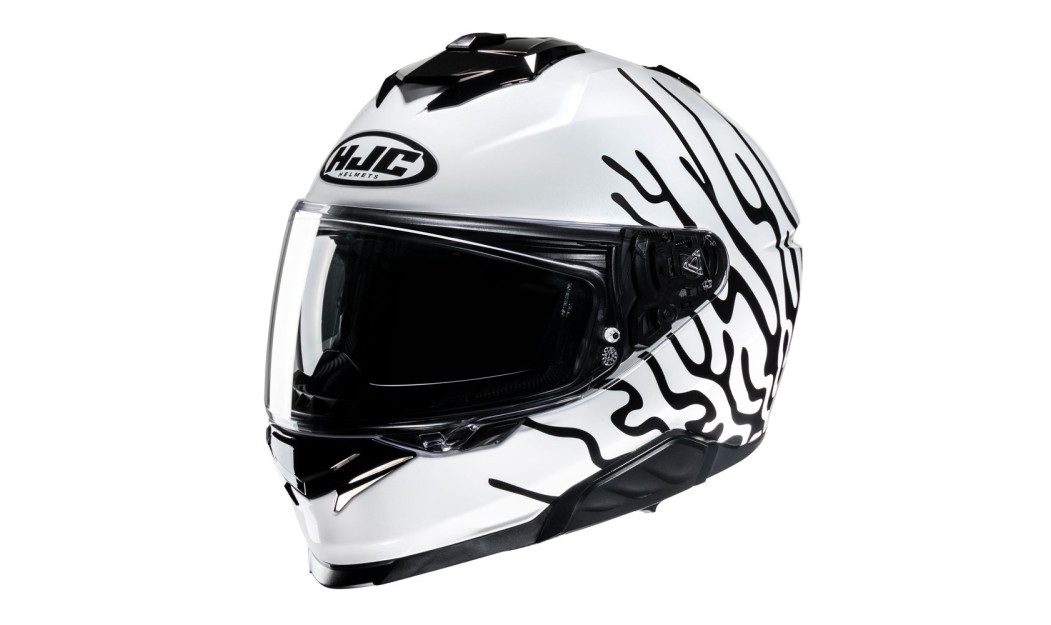 HJC i71 CELOS MC3H ΚΡΑΝΟΣ FULL FACE WHITE FLUO