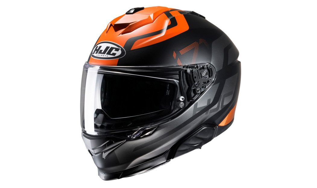 HJC i71 ENTA MC7SF ΚΡΑΝΟΣ FULL FACE BLACK ORANGE