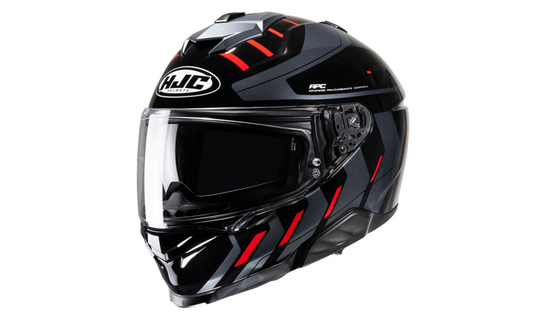 HJC i71 SIMO MC1 ΚΡΑΝΟΣ FULL FACE BLACK RED