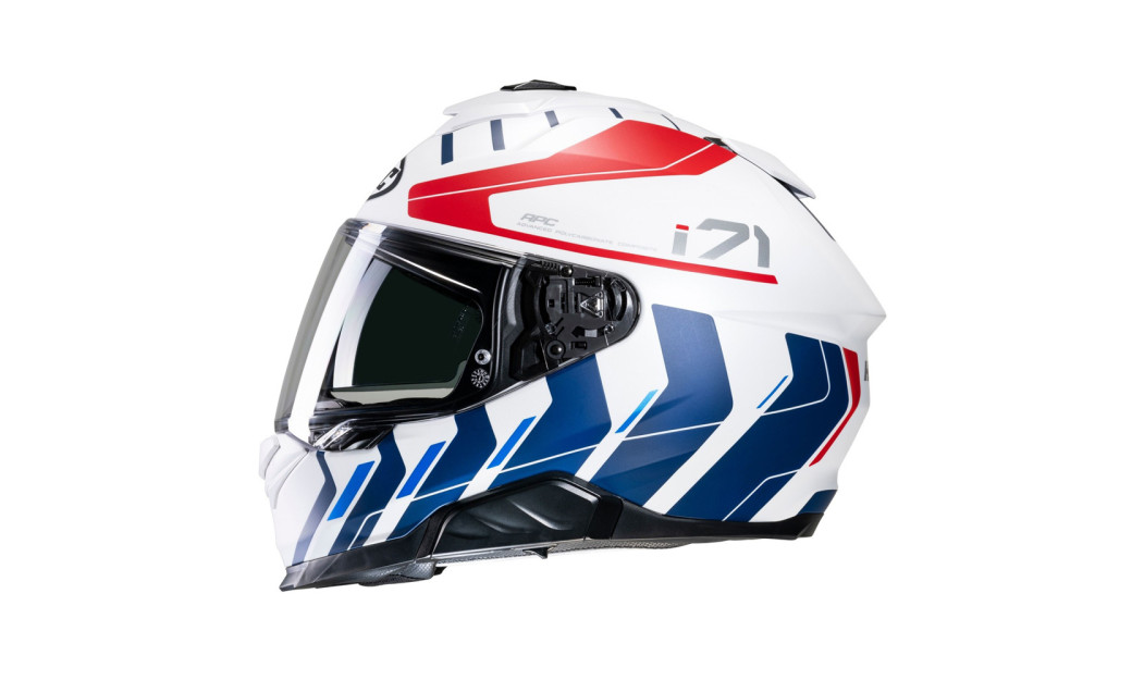 HJC i71 SIMO MC21SF ΚΡΑΝΟΣ FULL FACE WHITE BLUE RED