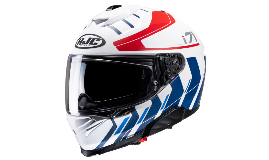 HJC i71 SIMO MC21SF ΚΡΑΝΟΣ FULL FACE WHITE BLUE RED