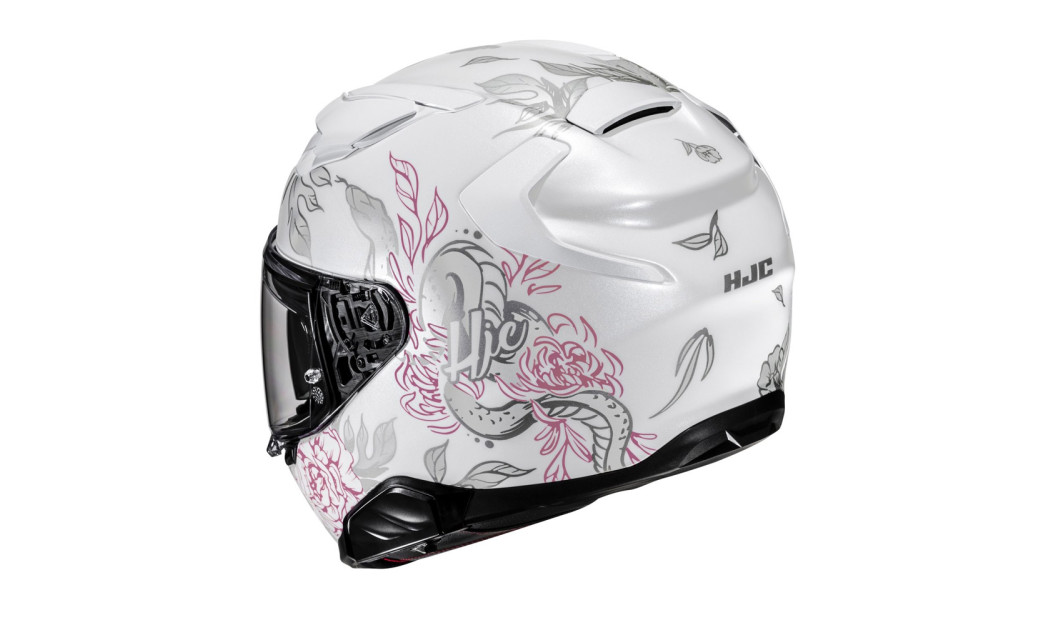 HJC F71 ELIZ MC8 ΚΡΑΝΟΣ FULL FACE WHITE SILVER