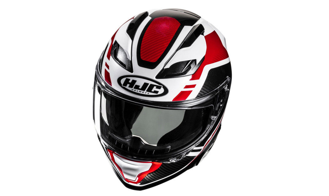 HJC F71 TOZZ MC1 ΚΡΑΝΟΣ FULL FACE WHITE BLACK RED
