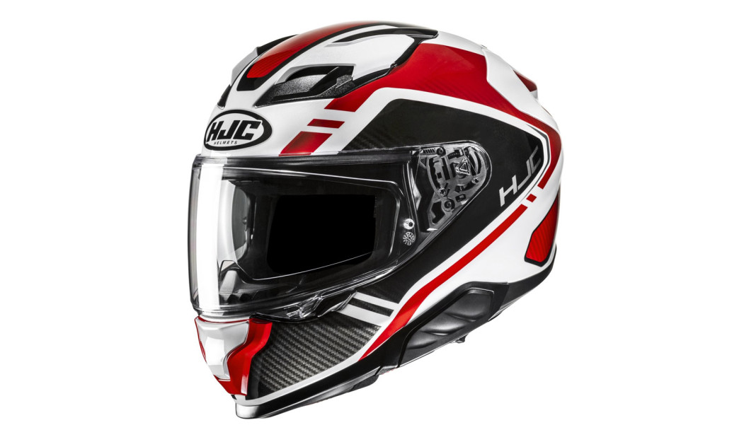 HJC F71 TOZZ MC1 ΚΡΑΝΟΣ FULL FACE WHITE BLACK RED