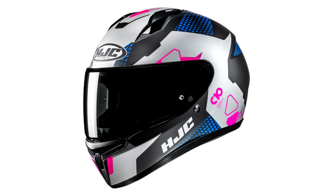 HJC C10 ASPA MC28SF ΚΡΑΝΟΣ FULL FACE SILVER BLUE PINK