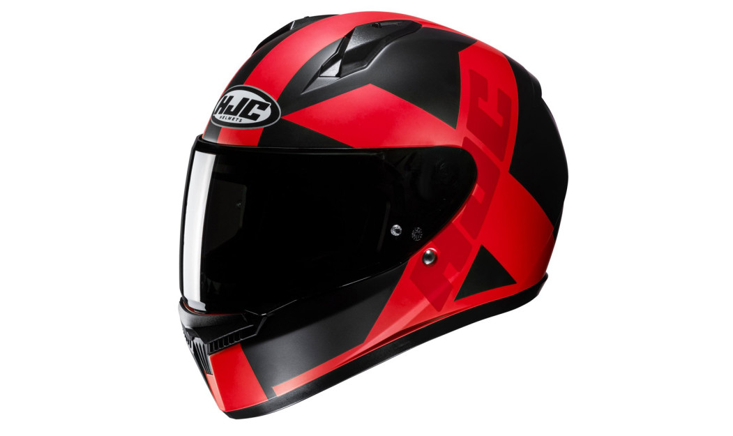HJC C10 TEZ MC1SF ΚΡΑΝΟΣ FULL FACE BLACK RED
