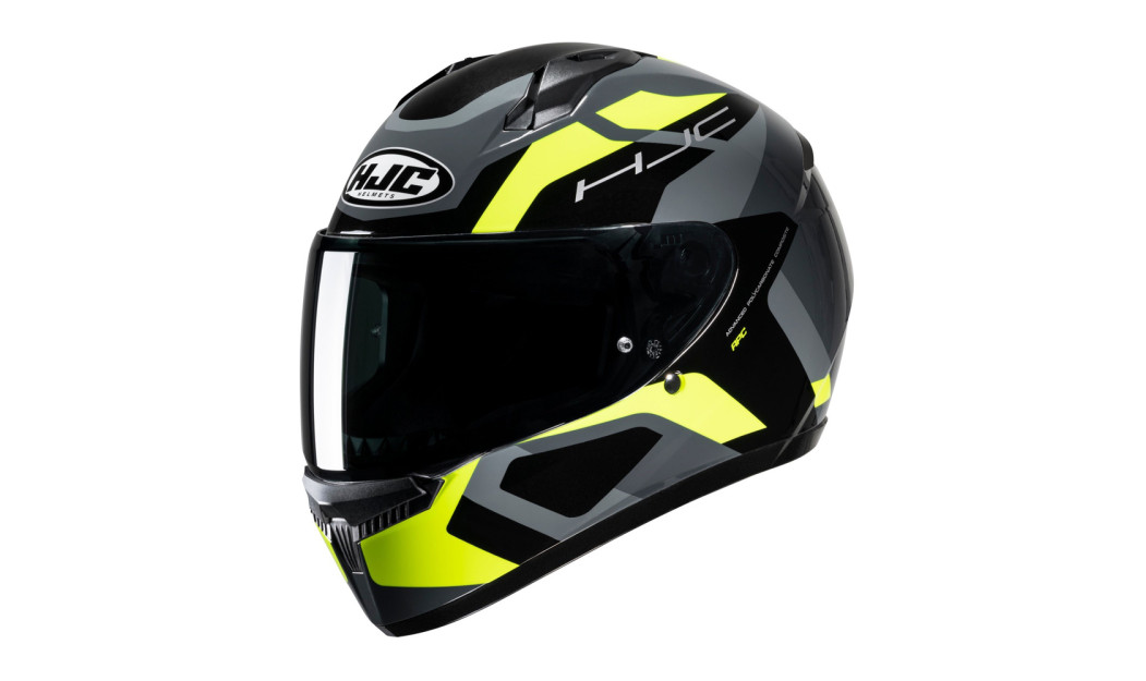 HJC C10 TINS MC3H ΚΡΑΝΟΣ FULL FACE TITANIUM/ FLUO