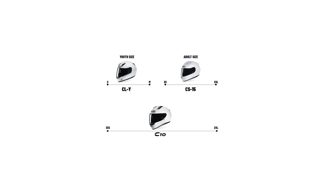 HJC C10 ΚΡΑΝΟΣ ΜΗΧΑΝΗΣ FULL FACE WHITE