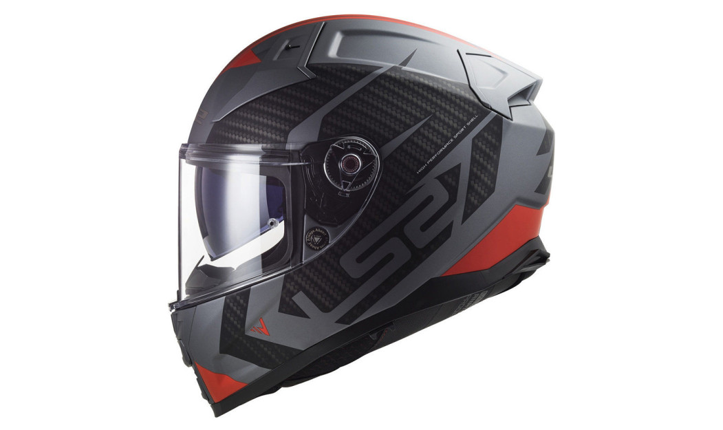 LS2 VECTOR II FF811 SPLITTER ΚΡΑΝΟΣ FULL FACE MATT TITANIUM RED