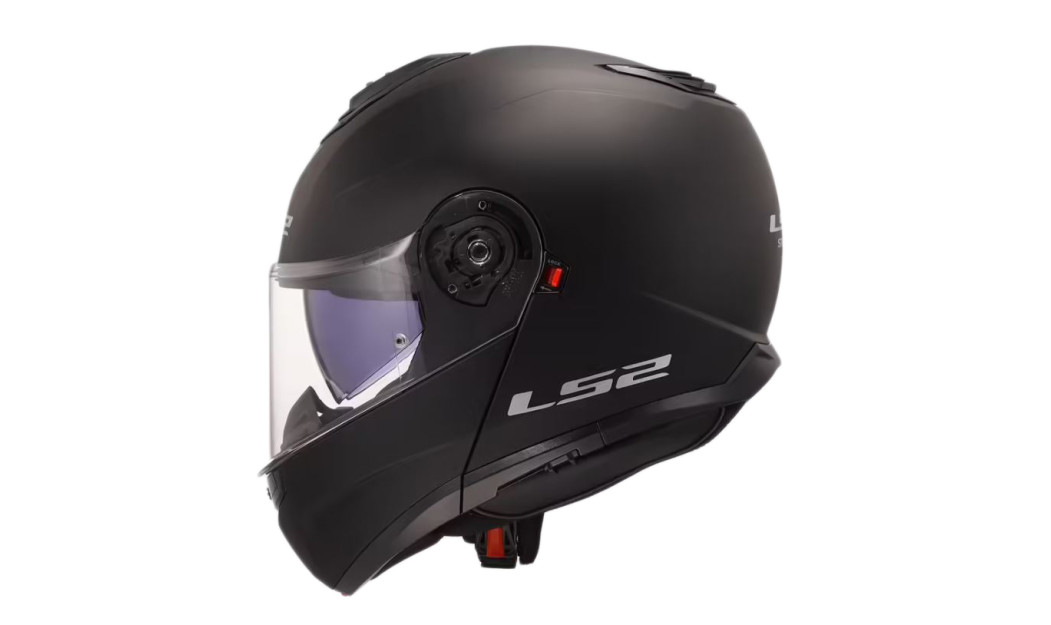 LS2 FF908 STROBE II ΚΡΑΝΟΣ ΜΗΧΑΝΗΣ FLIP UP MATT BLACK