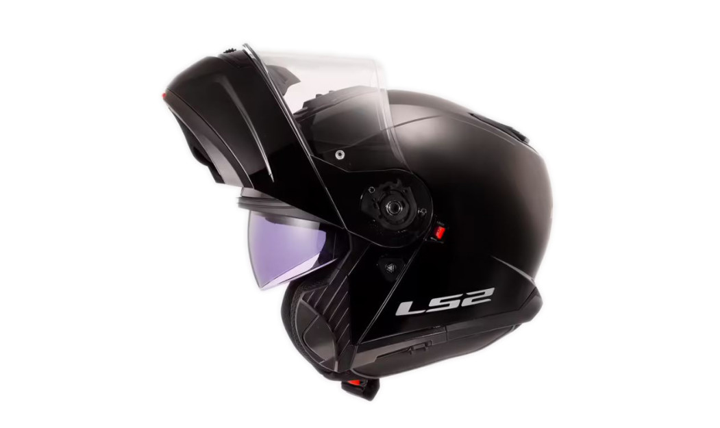 LS2 FF908 STROBE II ΚΡΑΝΟΣ ΜΗΧΑΝΗΣ FLIP UP MATT BLACK